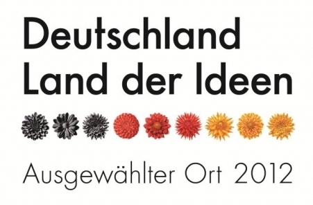 Land der Ideen - Ausgewählter Ort 2012 Logo Deutschland