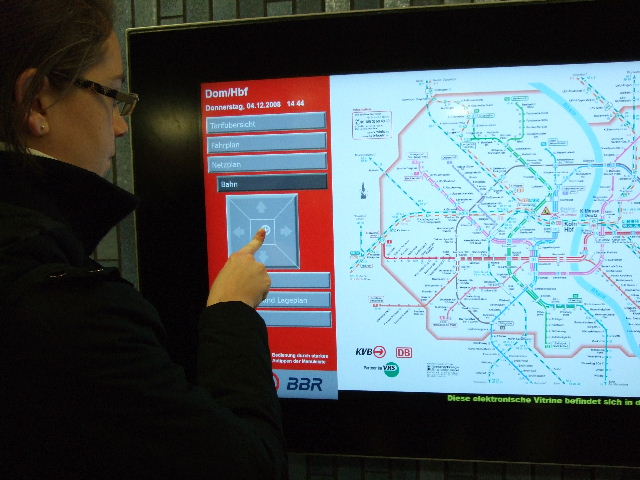 Bedienung des Touchscreens