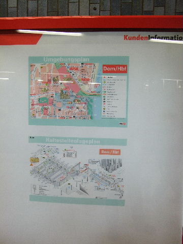 Umgebungsplan Köln in Normalgröße