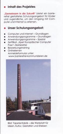 Flyer: Gemeinsam in die Zukunft - Seminare