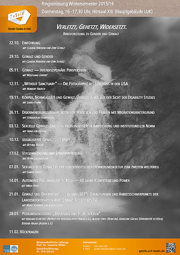 Flyer Ringvorlesung Gestik